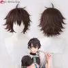 Catsuit Costumes High Quality Game Nu: Carnival Quincy Olivine Aster Eiden Kuya Edmond Blade Yakumo Garu Cosplay Halloween Wigs + Wig Cap