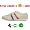 Designer hardloopschoenen heren dames Tiger Mexico 66 Leer Veterschoenen geel zwart Navy Gum Sail Groen Beige rood Asic heren Outdoor sport casual sneakers