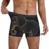 Sous-vêtements Elephant Sous-vêtements Art minimaliste Boxer pour hommes Boxershorts unis Sublimation Plus Taille