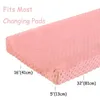 Changing Tables Soft Reusable Cover Toddler Bed Nursery Unisex Diaper Change Table Sheet Print Elastic Fitted Crib 231026