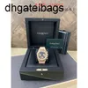 Ap Luxury Audemar Pigue Orologio automatico Epic Royal Oak Series Frost Gold Craft 18k Rose Mechanical Mens Ln4197g Polso Rim 195mm Vj48