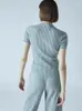 Costume rétro en cachemire pour femmes, tricot, Cardigan tricoté/pantalon à manches courtes, 2023