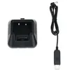 Talkie-walkie hthl-walkie chargeur de batterie USB câble de chargement de remplacement pour Baofeng UV-5R UV-5RE DM-5R Radio bidirectionnelle