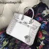 Himalayans handtassen Tassen Handgemaakte nieuwe 30 alleen dezelfde witte krokodil koeien lederen dames tas oneoulder crossbody trend hebben een logo