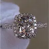 Size5 6 7 8 9 10 Victoria Weick Jewelry 925 sterling silver filled White sapphire Gem Zirconia gold Women Wedding Engagement band 231R