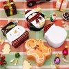 Gift Wrap Cartoon Gingerbread Man Santa Claus Tin Box Candy Box Christmas Decoration Christmas Snowman Gift Box Christmas Gift Box 231026