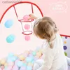 Baby Rail Portable Baby Ball Pool Ball Pit Children's Tent Baby Playpen Baby Park Playground Dry Pool Balls with Basketball HoopL231027