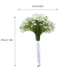 Flores decorativas europeu high-end imitação babysbreath flor artificial bouquet de noiva capina festa decoração para casa floral plástico