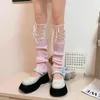 Chaussettes Lolita Cosplay pour femmes, collants ajourés à nœud papillon, Sexy Ins Tide, en dentelle, Anime, bas en résille noir et blanc