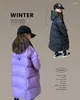 Manteau en duvet Style ample vestes d'hiver pour enfants filles couleur unie coton rembourré chaud Overcaots vêtements d'extérieur pour enfants adolescents coupe-vent Parkas