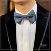 Bow Ties High Quaity Blue Red Wool Women Velvet Boy Girl Män flexibel färg Bow Tie Man Man Wedding Business Black Accessories 231027