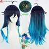 أزياء Catsuit Game Genshin Impact Cosplay Venti Female 65cm Hair Hair Long