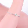 Loose Gemstones 925 Sterling Silver Lucky 8mm Square Cube Dice Bead Fit Original Pan Charm Bracelet Bangle For Making Berloque 2023 Fashion