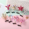 Accessori per capelli 1 pz Divertenti clip per bambini Mulini a vento colorati Giocattoli Strumenti di decorazione natalizia Regali per feste