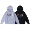 Survêtements amples Trapstar Sweats à capuche pour hommes et femmes Pantalons de luxe Pantalons de survêtement mouchetés Couple masculin Lettre Imprimer Vêtements en coton Ensemble de course Polyvalent Casual Droit