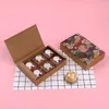 Gift Wrap Mooncake Box Creative Mid-autumn Moon Cake Egg Yolk Crisp Packaging Candy Pumpkin 5pcs/lot