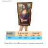 Anime Costumes Cosplay Funny Mona Lisa ral Comes Props for Adult Unisex Sponge Jumpsuit Halloween Classic Carnival Fancy Dress Up Party L231027