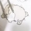 Dames heren luxe designer ketting ketting mode sieraden zwart witte p driehoek hanger ontwerppartij zilveren hiphop punk mannen kettingen namen statement sieraden