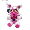 Animais de pelúcia recheados 18cm FNAF Brinquedos de pelúcia Kawaii Freddys Animal Foxy Bonnie Bear Ribbit Brinquedos de pelúcia em estoque Presente de aniversário de pelúcia para criançasL231027