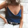 Débardeurs pour femmes Femme Sexy Club Halter Top Soie Satin Cami Tops Solide Élégant Camis Été Dos Nu Gilet Mode Strappy Camisole
