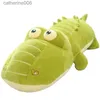 Fyllda plyschdjur Super Crocodile Doll Plush Toy Lazy Sleeper Pillow Birthday Present Super Crocodile Doll Plush Toy Lazy Sleeper Pillowl231027