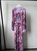 Casual Dresses Women Vintage Abstract Print Dress Viscose Loose Loose