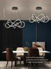 Pendant Lamps Nordic Minimalist Dinning Table Lamp Modern Creative Personality Art Chandelier Bar Lighting Fixture