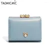 Wallets Short Women Fashion Simple Cute Small Female PU Leather Card Holder Women's Purse J110