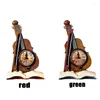Zegary stołowe estetyczne cyfrowe zegar miniaturowy dekoracja skrzypiec vintage biurko do rzemiosła 27x15x11cm