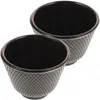 Panelas 2 Pcs Conjunto de Chá Ferro Fundido Teacup Cerâmica Canecas Artesanais Copos Criativos Teaware Casting Pot