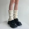 Chaussettes de Style japonais pour femmes, amples et longues, JK filles Y2k, bas de genou en laine et cachemire, couvre-pieds d'automne et d'hiver