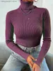 Damenpullover im Angebot Herbst Winter Frauen Langarm gestrickter Foldover Rollkragen gerippter Pullover weich warm Femme Jumper Pullover Kleidung T231027