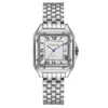 Outros relógios de luxo marca mulheres relógios simples quadrado calendário romano mulheres relógio de quartzo moda pulseira de aço inoxidável senhoras relógio 231026