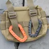 Outdoor Karabiner DShape Ultraleichte Bergsteigertasche Schlüsselanhänger Outdoor Taktische Ausrüstung Wandern Camping Klettern Zubehör ZZ