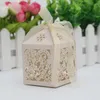 Gift Wrap 50pcs/lot Wedding Birthday Party Favors Candy BOX Boxes Love Heart Packaging Lase Cut Baby Shower Chocolate Cookie