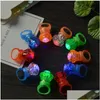 Andere Event Party Supplies Kunststoff Diamantform LED Fingerring Leuchtende Spielzeuge Mix Farben Lichtsimulation Kinderspielzeug Dekoration Drop Dhjh9