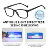 Occhiali da sole Occhiali da lettura anti-luce blu Occhiali da vista ultraleggeri con montatura per PC Occhiali da vista per uomo Donna Comodi occhiali da vista per presbiopia