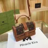 حية البث المباشر Miraclekira Niche Flower Bag Women New Crossbody Small Square