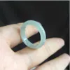 Whole High Quality Natural Burma Jade Ice Ring Jewelry Lucky Exorcise evil spirits Auspicious Amulet Jade Ring Fine Jewelry Y0281w