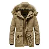 Erkekler Down Parkas Kış Polar Velvet Pamuklu Pamuklu Ceket Erkekler için artı büyük boyutlu kalınlaştırılmış sıcak ceket kürk kara erkek kuzu yün dış giyim parka 231026