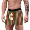 Unterhosen für Männer, Weihnachtsmann, hässliche Weihnachten, Unterwäsche, 3D, lustig, bedruckt, Weihnachten, Boxershorts, Neuheit, Boxershorts, humorvolle Höschen