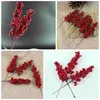 Decorative Flowers 8 Pcs Christmas Red Fruit Artificiales Para Berries Manual Flower Party Bouquet Decorations 2023 2024