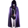 Catsuit Costumes 2021 New Adult Anime Titans Raven Costumes Jumpsuits Cloak Belt Party Halloween Fancy Ball Suit Cosplay Wigs