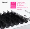 Seashine Volume Natural Eyelash Extension Classic Eyelashes Individual Eyelashes Makeup Tool Korea Fiber 1 Trays CCurl 8-15mm7585158