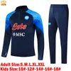 XXXL 22 23 Napoli Soccer Sets 2023 2024 Romas Trench Coat Naples Jacket Treathsuits Treinamento Treinamento Treinamento Metade de manga longa CAGOULE CAGOUL