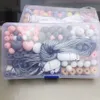 حبات السيليكون مقطع مصاصة Eco Baby Beads مجموعة تمريض DIY مجوهرات السيليكون سيليكون قلادة teether قلادة 3076