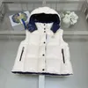 Nuovi gilet in piuma d'oca per bambini Comoda giacca senza maniche calda per bambino Taglia 100-160 Gilet per bambini con bottoni con logo intaglio Oct25