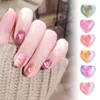 Decorações de arte de unhas 10 peças pedras preciosas da moda pedras coloridas faça você mesmo enfeites decoração joias em forma de coração manicure