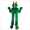 Costume de mascotte de dragon de dinosaure vert d'Halloween Personnage de thème d'anime de dessin animé Taille adulte Carnaval de Noël Fête d'anniversaire Tenue fantaisie