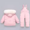 Manteau en duvet d'hiver pour enfants, ensemble de 2 pièces, veste pour fille, combinaison de neige pour bébé, combinaison pour enfants de 14 ans, 2023, 231026